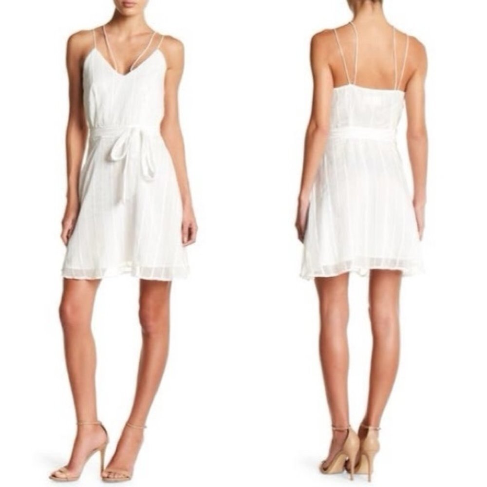 J.O.A.‎ Mesh Embroidered Spaghetti Strap Dress Sz S